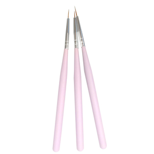 Pinceau à poils en nylon avec manche en bois pour nail art, pinceau de précision pour peinture au gel, outils de dessin professionnels pour manucure - Product Image 1