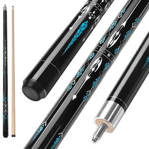 Taco de <span class=keywords><strong>billar</strong></span> profesional de arce canadiense de 58 pulgadas al por mayor con punta de 13 mm y unión de acero inoxidable para el hogar, club o <span class=keywords><strong>bar</strong></span> - Product Image 1