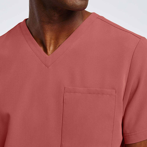 Traje médico de manga larga para hombre y mujer, uniforme de hospital de alta calidad con cuello en V, trajes de enfermera de manga larga - Product Image 5