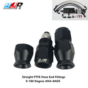 BJR Performance Nouveaux raccords droits en aluminium AN3-20 pour tuyaux PTFE pour systèmes <span class=keywords><strong>de</strong></span> freinage - Product Image 1
