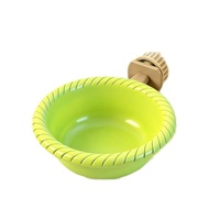 Baignoire pour oiseaux de petite taille - Installation facile, compatible avec toutes les cages, support de bain 2-en-1, monté sur cage, ABS durable, respectueux de l'environnement