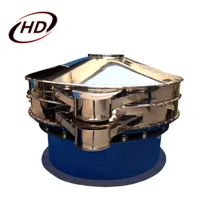 Industrial 600mm Diameter SS304 Powder Granule Rotary Vibrating Screen Sieve For food Additive