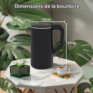 กาต้มน้ำไฟฟ้าสแตนเลส 304 ขนาด 1.8 ลิตร 1500 วัตต์ ปิดอัตโนมัติ สายไฟหมุนได้ 360 องศา ต้มเร็ว รักษาความร้อน มีหลายสี รับผลิตแบบ OEM - Product Image 5