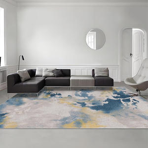 Tapis Rectangulaire Moderne Abstrait Italien Antidérapant Nettoyage Facile Lavable à l'Eau Été 2025 pour Salon Chambre Salle de Bain Entrée - Product Image 1