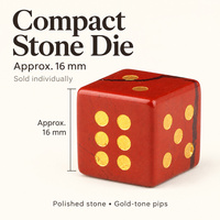 Dés à jouer en quartz rose D6 avec motifs de pierres rose pâle et points circulaires dorés pour jeux de société ou présentation entre séances de jeu