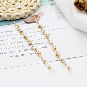 New Sunglasses Frames String Strap Metal Eyeglass Retainer Eyewear <strong>Holder</strong> Fashionable Crystal Glasses Chain <strong>for</strong> Women <strong>Spectacles</strong> - Product Image 3