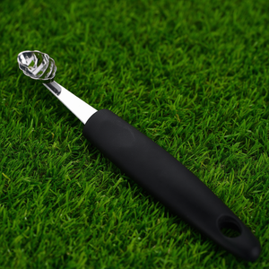 Tagliaverdure ovale in acciaio inox per frutta e verdura, facile da pulire, utensile manuale - Product Image 3