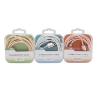 Câble USB tressé en nylon métallique de 2 m, USB vers Type-C, câble de données filaire avec boîte en cristal pour smartphone