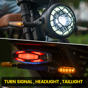 Vélo électrique de style cyclomoteur rétro, moteur 1500W, autonomie de 55 miles, écran LCD, clignotants <span class=keywords><strong>LED</strong></span> - Product Image 6