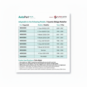 Tuyau intermédiaire de carburant diesel pour Mercedes Sprinter, Vito W638 - Product Image 1