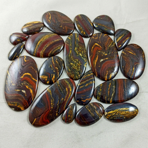 Lote al por mayor de cabujones de piedra preciosa suelta de ojo de tigre natural para sanación - Product Image 1