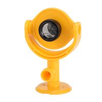 Prisme miniature en plastique MP105, diamètre 25,4 mm, inclinable, pour niveau de précision, réflecteur de prisme pour station totale avec adaptateur