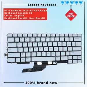 <span class=keywords><strong>Clavier</strong></span> d'ordinateur portable pour DELL Alienware M15 R3 M15 R2 R4 avec rétroéclairage, nouveau <span class=keywords><strong>clavier</strong></span> de remplacement pour ordinateur portable de jeu - Product Image 2