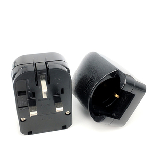 Rond 2 Broches Prise EUROPÉENNE 4.0mm Amovibles 3 Broches UK Convertisseur <span class=keywords><strong>Adaptateur</strong></span> de Prise de Courant alternatif de Connexions avec Fusible - Product Image 5