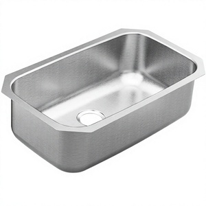 <span class=keywords><strong>Fregadero</strong></span> de Cocina Rectangular de Acero Inoxidable de <span class=keywords><strong>30</strong></span> Pulgadas, Calibre 18, de Una Sola Cubeta, para Instalar Bajo Encimera, <span class=keywords><strong>Profundidad</strong></span> de 9 Pulgadas - Product Image 1
