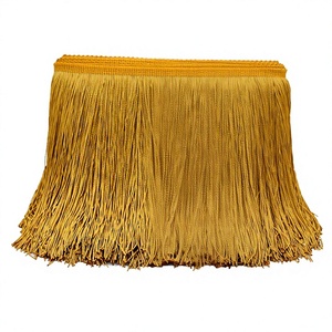Borla Decorativa de Poliéster con Flecos Dorados, 15 cm, Longitud Personalizada para Prendas, Bolsos y Textiles para el Hogar - Product Image 3
