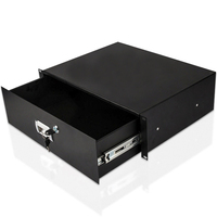 Boîte à tiroir coulissant de 19 pouces 1U 2U 3U 4U 5U 6U taille personnalisée profondeur 350 mm avec serrure à clé pour armoire réseau rack de serveur boîte à tiroir