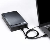 Case Esterno USB 3.0 per HDD/SSD SATA da 2.5\" e 3.5\" in Plastica per Disco Rigido da 3.5 Pollici