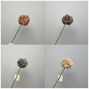 2025 <span class=keywords><strong>boule</strong></span> d'oignon unique Simulation soie hortensia fleur artificielle <span class=keywords><strong>tige</strong></span> ameublement décoration - Product Image 2