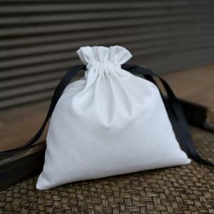 Bolsa Ecológica Pequeña con Cordón de Algodón Orgánico para Joyería y Regalos, MOQ Bajo - Product Image 6