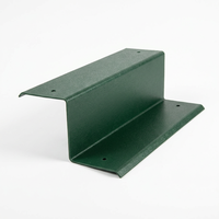 Perfil de Canal de PVC en Forma de Z Verde, Canal de PVC para Construcción