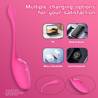 Oeuf vibrant portable, contrôle par application, 9 modes de vibration, longue queue flexible, oeuf d'amour en silicone rechargeable, OEM ODM, logo personnalisé