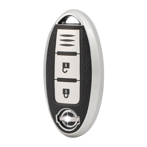 Housse de protection pour clé de voiture en cuir TPU pour NS 2017 2018 Qashqai Skyline <span class=keywords><strong>Juke</strong></span> Alissa X-trail Télécommande sans clé <span class=keywords><strong>Porte</strong></span>-clés protégé - Product Image 6