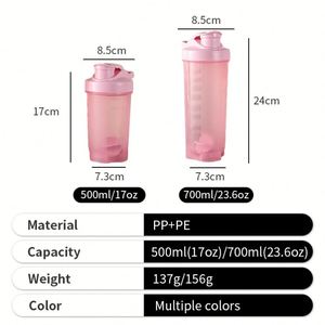 2025 Promotion Sport Water <b>Bottle</b> Powder Mixer 700ml Gym Protein <b>Shaker</b> for Business - Product Image 2