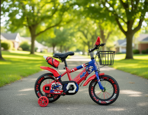 Bicicletta per bambini Baidu da 16 pollici con rotelle e cestino per bambini dai 3 ai 6 anni, per uso esterno - Product Image 2