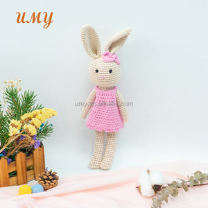 Conejito de Peluche Hecho a Mano Umy, Súper Suave, de Ganchillo, Juguete para Bebé, Relleno de Algodón PP, para Bodas, Alivio del Estrés, Técnica de Lavado UV - Product Image 6