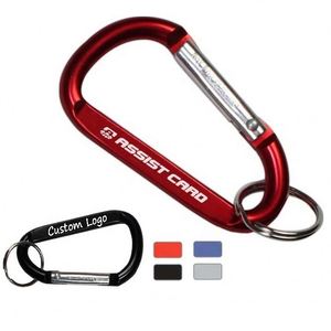 Porte-clés mousqueton personnalisé en métal pour voitures, mousquetons et porte-clés promotionnels, cadeaux publicitaires, porte-clés - Product Image 1