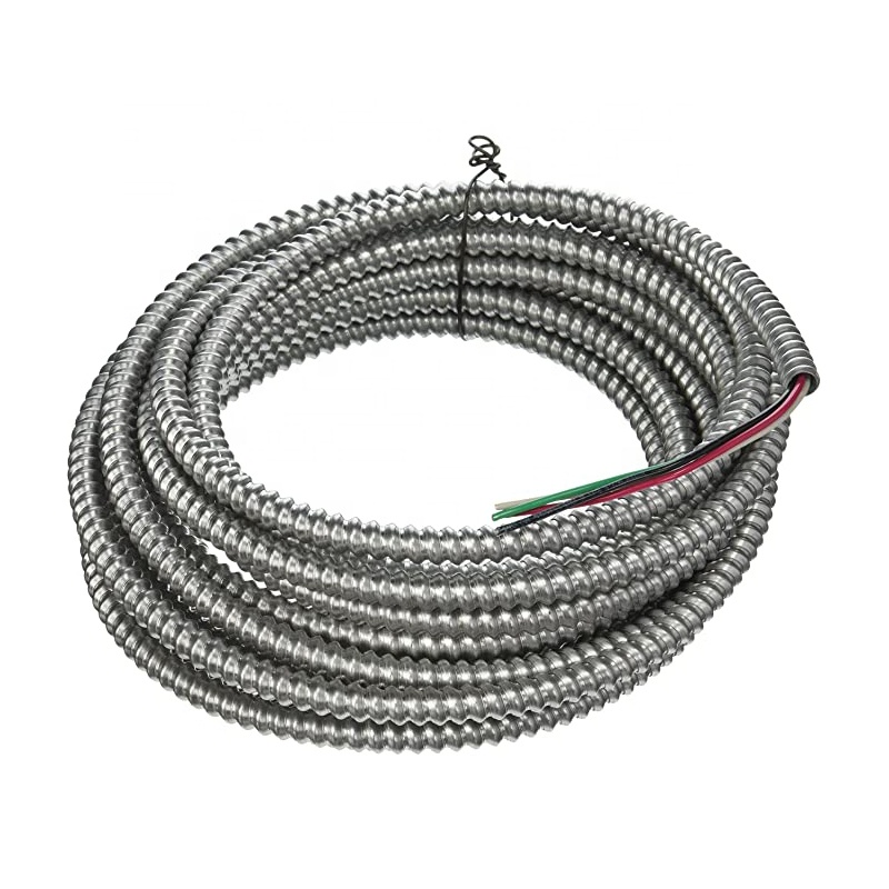 Kabel MC, CUL Tercantum 1569 Kabel Berlapis Logam 600Volt Kabel Daya Konduktor Tembaga Armor Aluminium/Thhn/Thwn-2 Kabel Listrik