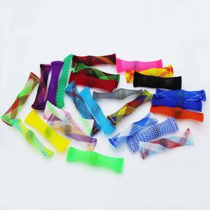 Jouets personnalisés multicolores extensibles anti-stress à presser, jouets sensoriels en maille tricotée avec billes - Product Image 3