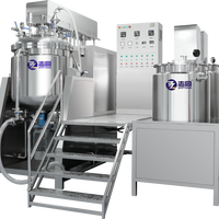 Machine à homogénéiser les cosmétiques ZT 100 litres, machine à mélanger les crèmes, mélangeur émulsifiant sous vide