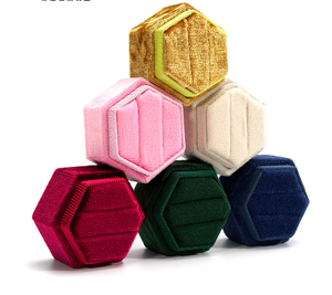 Estuche para Anillos de Calidad Perfecta, Organizador de Joyas de Lujo, Empaque de Regalo, Estuche de Viaje de Terciopelo de Lujo para Joyas - Product Image 1
