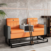 Chaise de canapé de loisirs en métal de vente chaude pour le billard et le billard appropriés à regarder la chaise de joueurs avec 2 sièges et 3 sièges