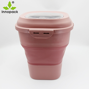 Conteneurs de stockage de céréales pliables en plastique étanches <span class=keywords><strong>et</strong></span> scellables <span class=keywords><strong>pour</strong></span> <span class=keywords><strong>farine</strong></span>, <span class=keywords><strong>sucre</strong></span>, riz, cuisine - Product Image 2
