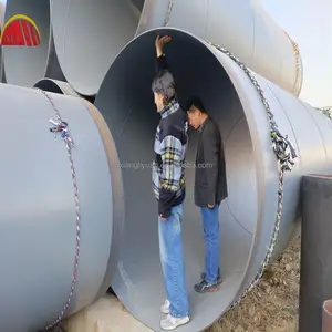 Tubo de aço de grande diâmetro 24"~48" API 5L Tubo de aço soldado em espiral de carbono SSAW/LSAW de grande diâmetro
