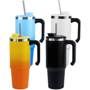 Gobelet/Mug/Tumbler isotherme en acier inoxydable de qualité supérieure avec couvercle magnétique Ax* breveté et <span class=keywords><strong>paille</strong></span> rétractable automatique *hn-Premium pour cadeau de Noël - Product Image 2