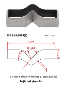 Cuchilla de Corte Tipo Mancuerna <span class=keywords><strong>ASTM</strong></span> D412 para Máquina de Extrusión de Caucho - Product Image 5