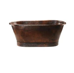 Offre Spéciale nouvelle baignoire en cuivre de conception avec conception de peinture à la main et décor de finition poli d'Inde - Product Image 3