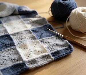 Kit de crochet personnalisé en coton laitier pour couverture DIY, artisanat tissé, tricot fait main, motif dessin animé, décoration douce pour la maison - Product Image 4