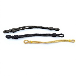 OEM Silver Bullion Cap Cord Customized German Officers Silver Cap Strap Handmade Uniform Accessory Black or Silver Wire Crafts - Product Image 1