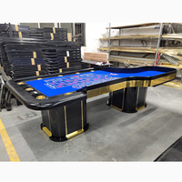 Table de jeu de divertissement de table de roulette de luxe professionnelle YH Blue