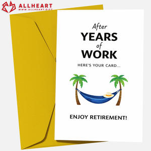 Tarjetas de Retiro Personalizadas de 5x7 Pulgadas, Tarjeta Te Amo, MOQ Bajo, con Sobre y Adhesivo - Product Image 1