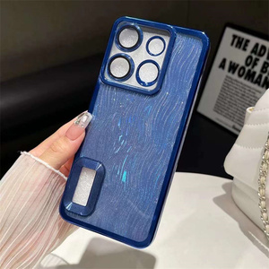 Coque de téléphone portable en TPU flexible avec protection de l'appareil photo, placage brillant pour Tecno Spark 30C/20 <span class=keywords><strong>Pro</strong></span>/Go 1/Camon <span class=keywords><strong>30</strong></span> - Product Image 1