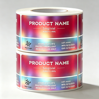 Étiquettes personnalisées imprimées au laser en vinyle PVC, résistantes à la chaleur, respirantes, à forte adhérence, avec peptides, imperméables, 3ml/5ml/10ml