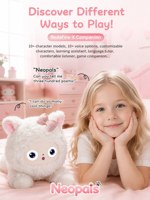 Robot Compagnon IA, Poupée Parlante Multilingue pour l'Apprentissage des Enfants, Contes, Conversations Vocales, Cadeau Familial, Robot IA