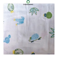 Tissu en mousseline de coton de bambou double gaze 40S, doux et respirant, pour couverture de bébé, emmailloteuse, pyjama, vêtements pour nourrissons et textiles de maison