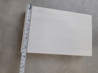 Bloc de bois fait à la main moderne blanc brillant mat 600x1200mm cadre bricolage peinture